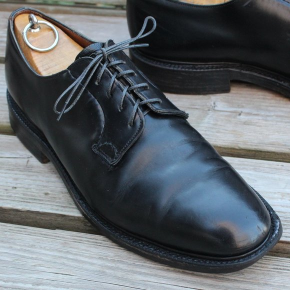 VTG 80s Church's "Shannon" Black Polished Derby, Size 10.5 US, Made in England - Picture 2 of 12